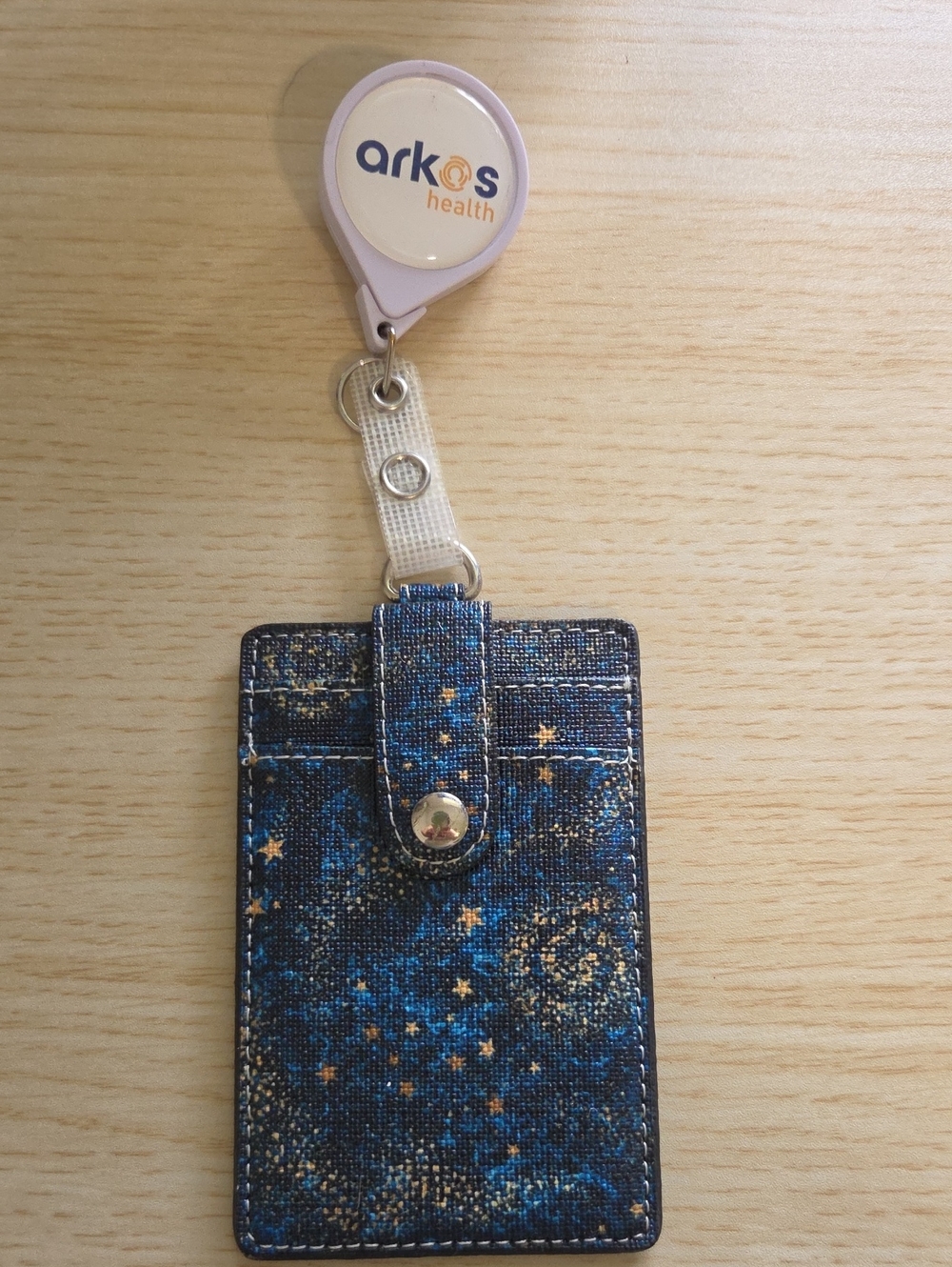 Badge Reel with Blue Star Card Holder